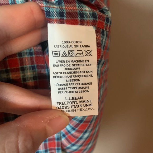 L.L. Bean Plaid Dress shirt - Picture 8 of 8